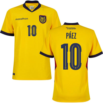 Ecuador Home Soccer Jersey World Cup 2026