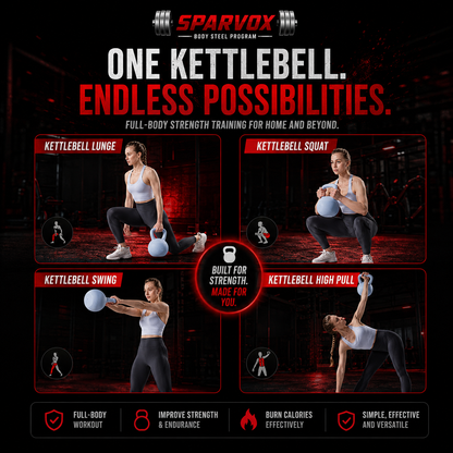 Sparvox® QuietCore Soft Kettlebell